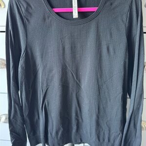 Athleta Black Long Sleeve Tee